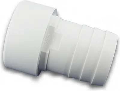 Produktbild von Schlauchtülle Ø38 mm x Klebestutzen Ø50  (DN50) / Verbinder Fitting für Schwimmbad Pool Garten Teich etc.