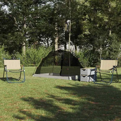 Produktbild von Möbel Zelt mit Dach Sonstiges mit Luftentlüftung Grau und Schwarz 236 x 108 x 120 cm - Campingzelte 42001018