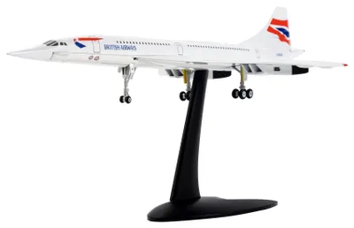 Image de Concorde, avion de ligne supersonique, modèle à l'échelle 1:200