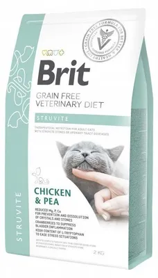 Zdjęcie produktu dla Sucha karma dla kota Brit Grain Free VET Diets Cat Struvite 2kg