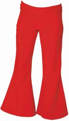 Produktbild von O9133-36 Damen Schlaghose rot Discohose Gr.36