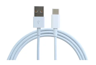 Produktbild von KOMA Synchronizačný a nabíjací kábel USB-A 3.0 / USB-C, 2 metre, do 5 A, biely