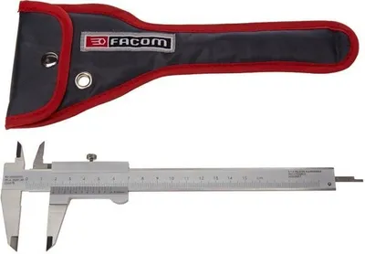 Immagine prodotto di Calibro a corsoio FACOM 2520.00PB, acciaio inossidabile, campo di misura fino a 200 mm, precisione 1/20, misura interna/esterna/di profondità