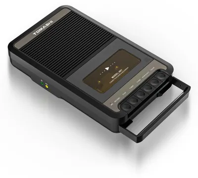 Produktbild von Retro Kassettenrekorder Kassettenspieler Walkman - Tragbar - Aufnahme und Wiedergabe - Schwarz
