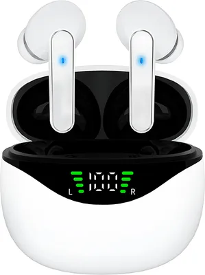 Obrázok produktu pre INF Bezdrôtové 5.4 Bluetooth slúchadlá DP4 s dlhou výdržou batérie biely