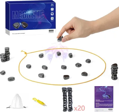 Produktbild von Tragbares Magnet Schachspiel – Puzzle & Lernspiel für Kinder, Erwachsene & Familie, ideal für Reisen