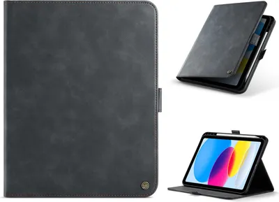 Produktbild von Solidenz Urban Book iPad 9 / iPad 8 / iPad 7 Hülle - 10,2" s držákem na tužku - černý