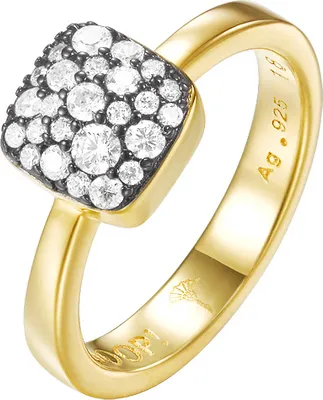 Produktbild von Joop Damen Ring Edelstahl Gold M PAVE PRG90798E1, Ringgröße:57 (18.1 mm Ø)
