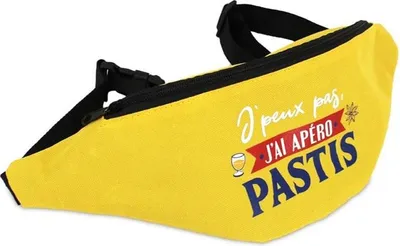 Immagine prodotto di Marsupio Aperitif Pastis per adulti giallo - taglia unica