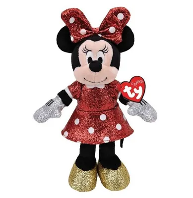 Produktbild von Disney Maskottchen Beanie Babies Minnie 35 cm - Super Sparkle mit Sound 90199