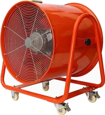 Image de Ventilateur axial, antidéflagrant, grande capacité de débit d'air, orange