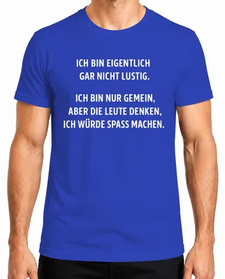 Zdjęcie produktu dla Nie jestem śmieszny tylko wredny Sarkastyczny humor Ironia Koszulka męska, Niebieski, XL