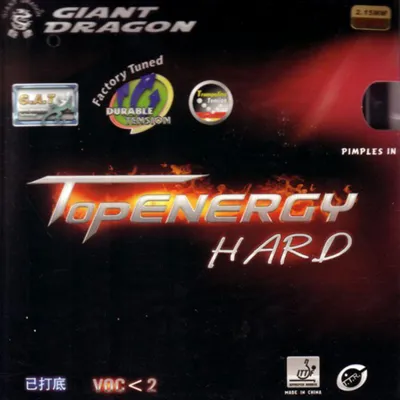 Produktbild von GIANTDRAGON Topenergy Hard (1.95 mm - schwarz) | Tischtennisbelag