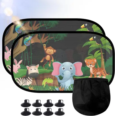 Imagen del producto de Protector solar para bebés, protección UV, 51 x 31 cm, para ventanas de coche