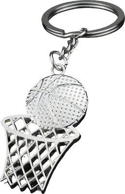 Productafbeelding van INF Basketbal sleutelhanger voor NBA-liefhebbers Zilver