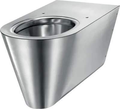 Immagine prodotto di Delabie WC 700 S wandh. Anschl. von hinten Edelstahl Werkstoff 1.4301 satiniert - Barrierefreie Ausführung