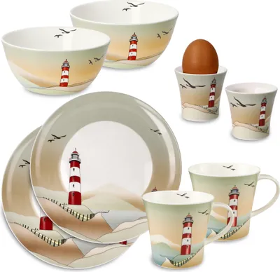 Produktbild von Goebel Leuchtturm Frühstücksset