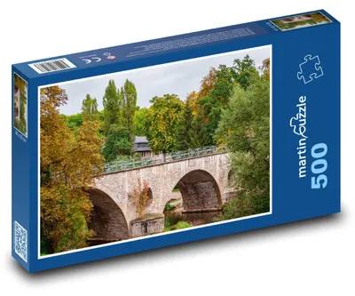 Zdjęcie produktu dla martinpuzzle - Puzzle 500 - Most - drzewa