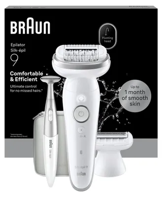 Produktbild von BRAUN Silk·épil 9, Wet & Dry Epilierer, Farbe:Weiß