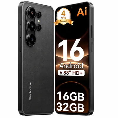 Obrázok produktu pre Smartfón Blackview Wave 10C bez zmluvy, Android 16, 6,88", 120 Hz, 1080p, Dual SIM, Face ID, 5000 mAh, Gemini AI, DokeOS 5.0, 1080p, 4G