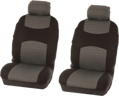 Productafbeelding van CARPOINT Chicago: Zitbeschermer, set voor de voorstoelen, universeel, grijs