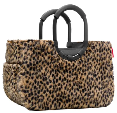 Produktbild von Reisenthel Loopshopper M, Schwarz, Braun, Polyester, Einkaufswagen, Muster, 12 l, 400 mm