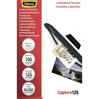 Zdjęcie produktu dla Fellowes 5306702, Przezroczysty, Plastik, 95 mm, 65 mm, 1 mm, 100 szt.