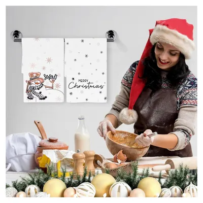 Produktbild von 4er Set Geschirrtücher Weihnachten