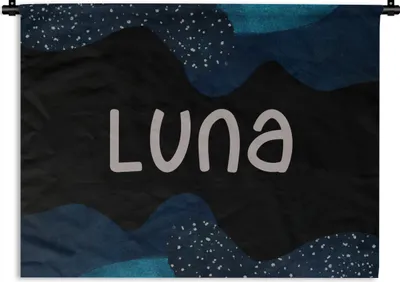 Produktbild von MuchoWow® Wandteppich Wandbehang Luna - Pastell - Mädchen 60x45 cm Tapisserie Dekoration Wandtuch - Das Schlafzimmer