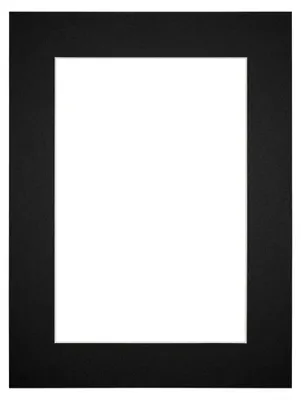 Produktbild von Passepartout 68x98 cm für Bildergröße 60x90 - Schwarz - Museumskarton - Außenmaße 68x98 cm - Innenmaße 60x90 cm