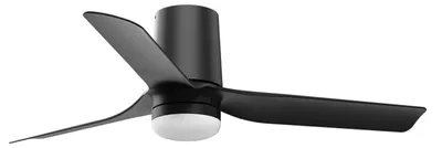 Image de Ventilateur de plafond à basse consommation avec éclairage LED et télécommande Mini Punt 90 cm Noir