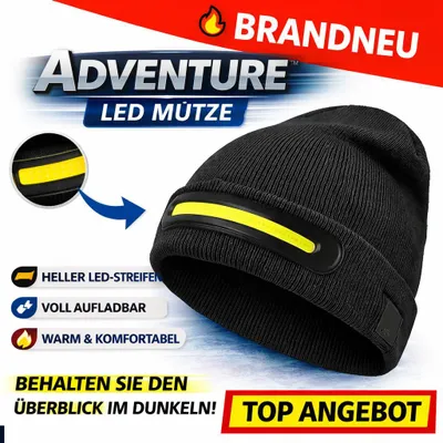 Obrázek produktu pro ADVENTURE cap Čelovka 230° LED Beanie Light Širokoúhlé světlo Čelovka
