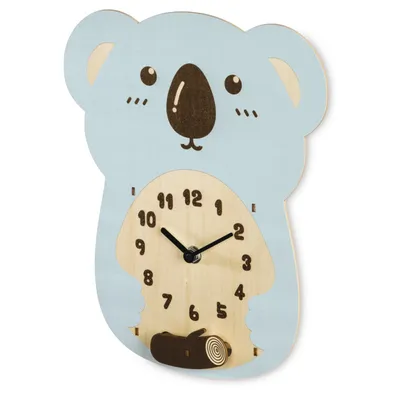 Produktbild von Hama Wanduhr Kinder-Wanduhr "Koala", Bunt, geräuscharm