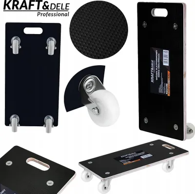 Zdjęcie produktu dla Wózek Platforma Transportowy Magazynowy 400 kg 580x300mm Kraft&Dele