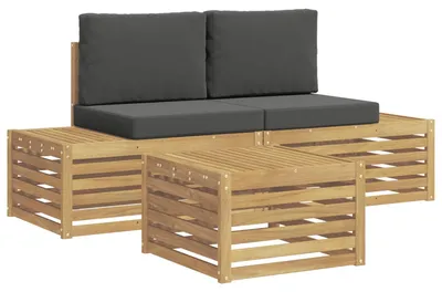 Produktbild von vidaXL Outdoor-Sofagarnitur 4 Stück