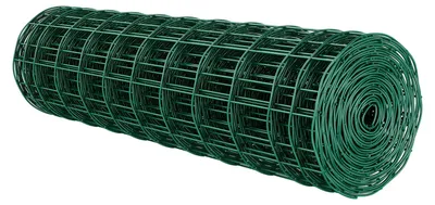 Produktbild von SucceBuy Gartenzaun, 1 x 20 m, Maschendraht-Zaun (2,1 mm), verzinkter Stahldrahtzaun für Rinder, Schweine und Schafe, vinylbeschichteter Zaun für Tiergehege, Käfigdraht und Gartenzäune, Grün