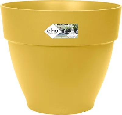 Produktbild von Pflanztopf Elho vibia campana Kunststoff Ø 40 cm H 33,4 cm honigfarben