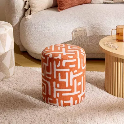 Produktbild von Eazy Living Pouf Ø 30 cm Lenzo Orange