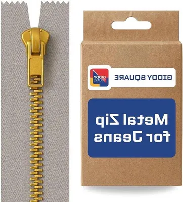 Produktbild von Grau Metallischer Schließer - Dauerhafter Reißverschluss - Jeans-Reparatur - 10 cm