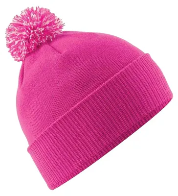 Image de Beechfield - Bonnet « Snowstar » pour enfants LT1141 (taille unique) (fuchsia)