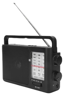 Produktbild von Tragbares AM/FM/SW-Radio mit Bluetooth-Lautsprecher und Fernbedienung – batteriebetriebenes Handradio für Zuhause und Camping (EU-Stecker, 220 V)