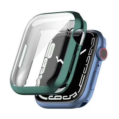 Produktbild von Strap-it Apple Watch 7 TPU-Hülle 41mm (Grün)