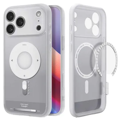 Productafbeelding van Ultra Hybrid achterhoes met MagSafe voor Apple iPhone 17 Pro Max - Transparant, zilverkleurig