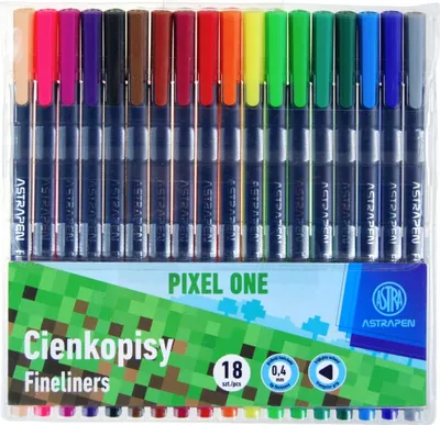 Immagine prodotto di Matite triangolari 0,4 mm 18 colori Pixele Astra