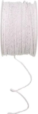 Produktbild von Papierdraht Ø 2 mm 100 m Papierdekodraht Papierkordel auf Spule Basteldraht weiß