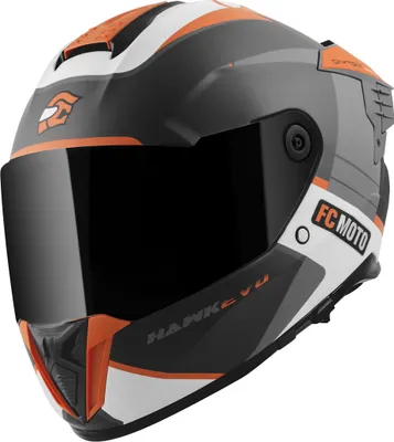 Immagine prodotto di Casco FC-Moto Hawk EVO-X, nero opaco/bianco/arancio, L