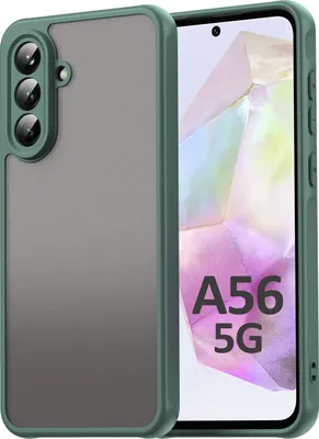 Produktbild von Handyhülle für Samsung Galaxy A56 Matt Stoßfest Schutzhülle Back cover in Grün