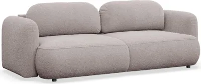 Produktbild von Selsey Tvoya – 3-Sitzer Schlafsofa mit Bouclé-Bezug, Graubeige