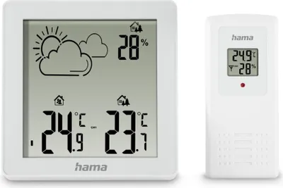 Produktbild von Hama Wetterstation Zakynthos mit Innen/-Außensensor, Thermometer, Hyg
