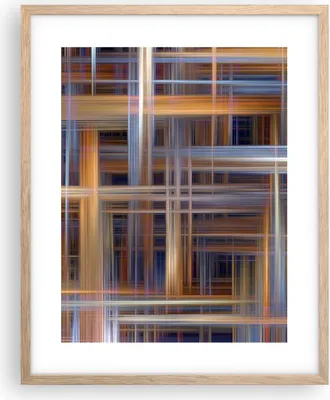 Produktbild von Gerahmtes Poster - Rahmen in heller Eiche - Abstraktion modern - 40x50 cm - Wand Bild - Wanddeko - Wandbilder - Wandposter - Bilderrahmen - Bilder - Kunstdruck - Wandbild - P2NPA40x50-3430